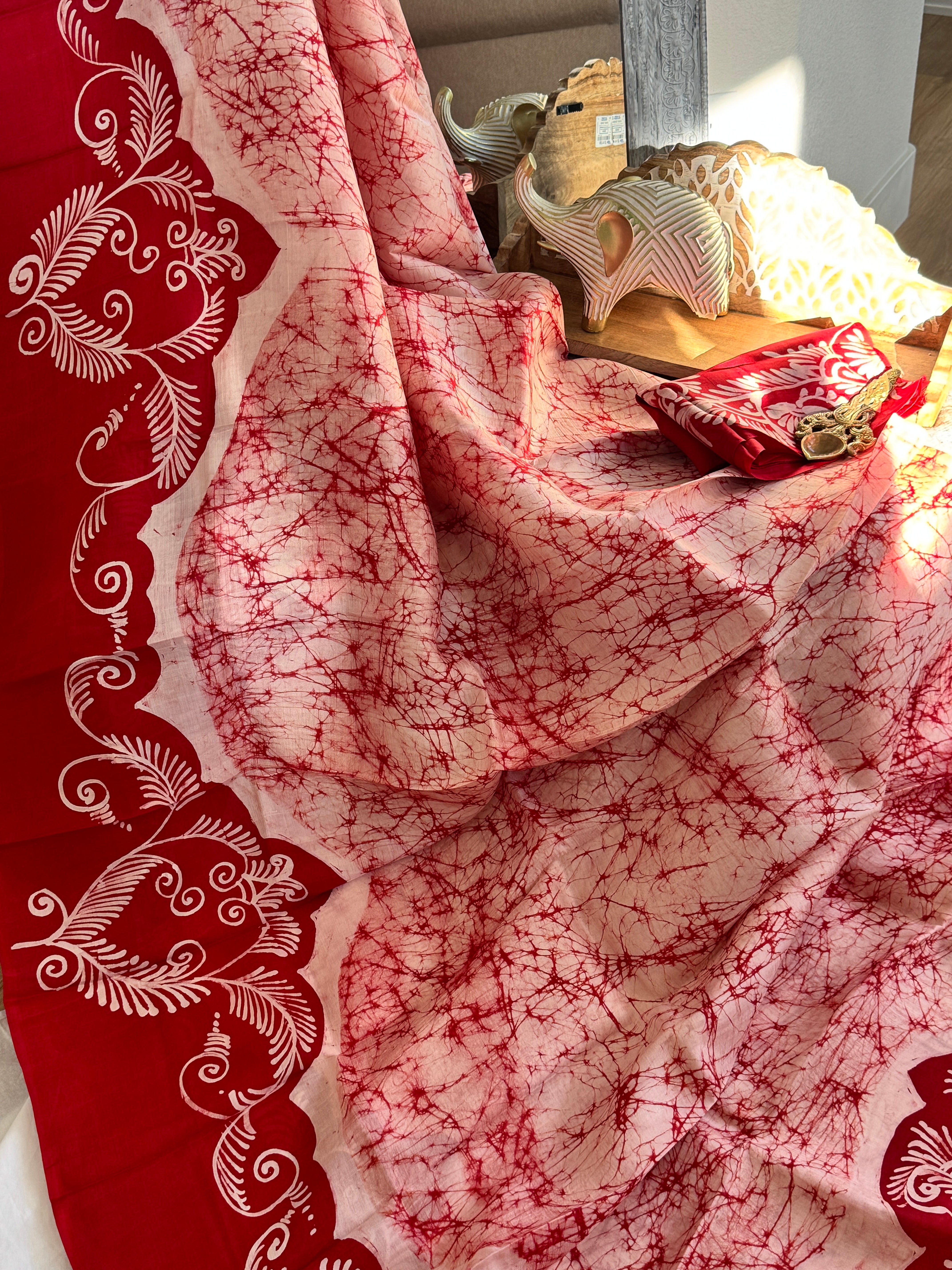 Hand Batik Pure Silk Saree