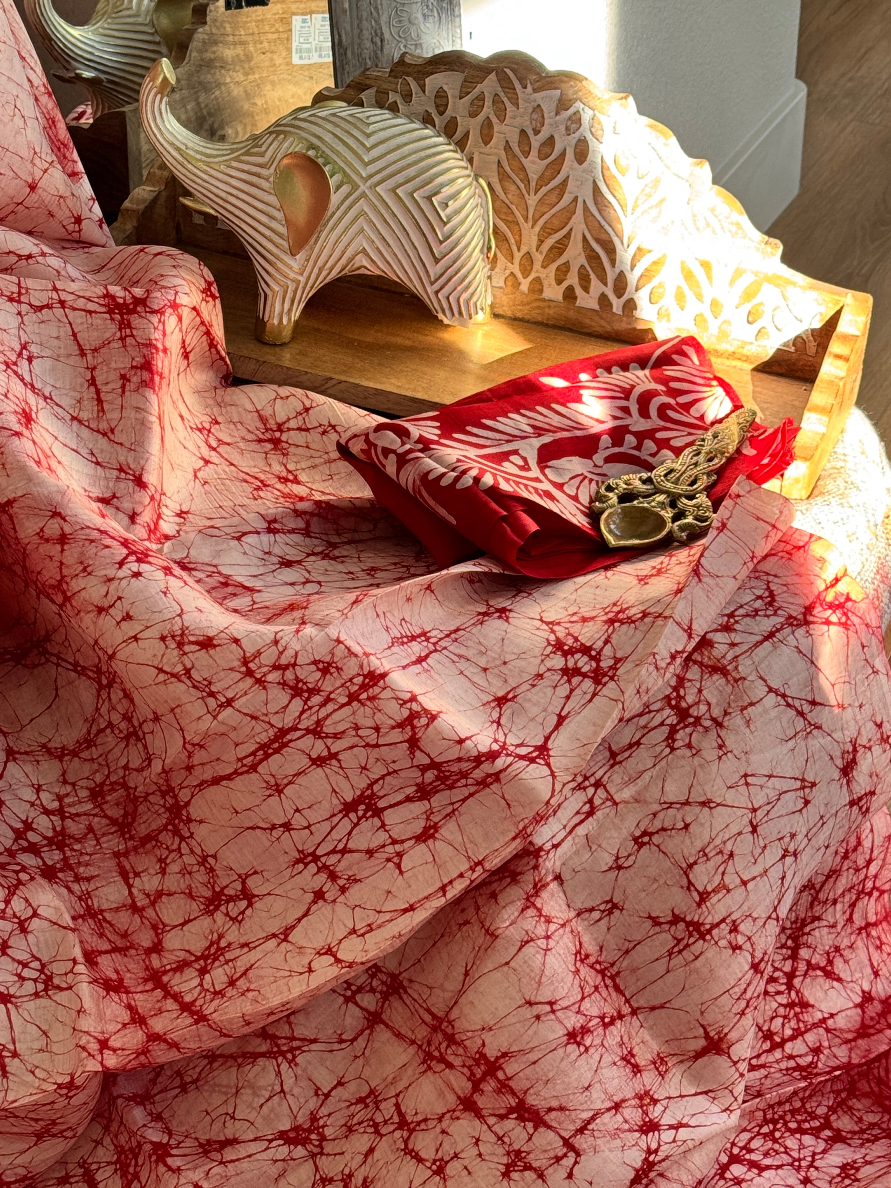 Hand Batik Pure Silk Saree