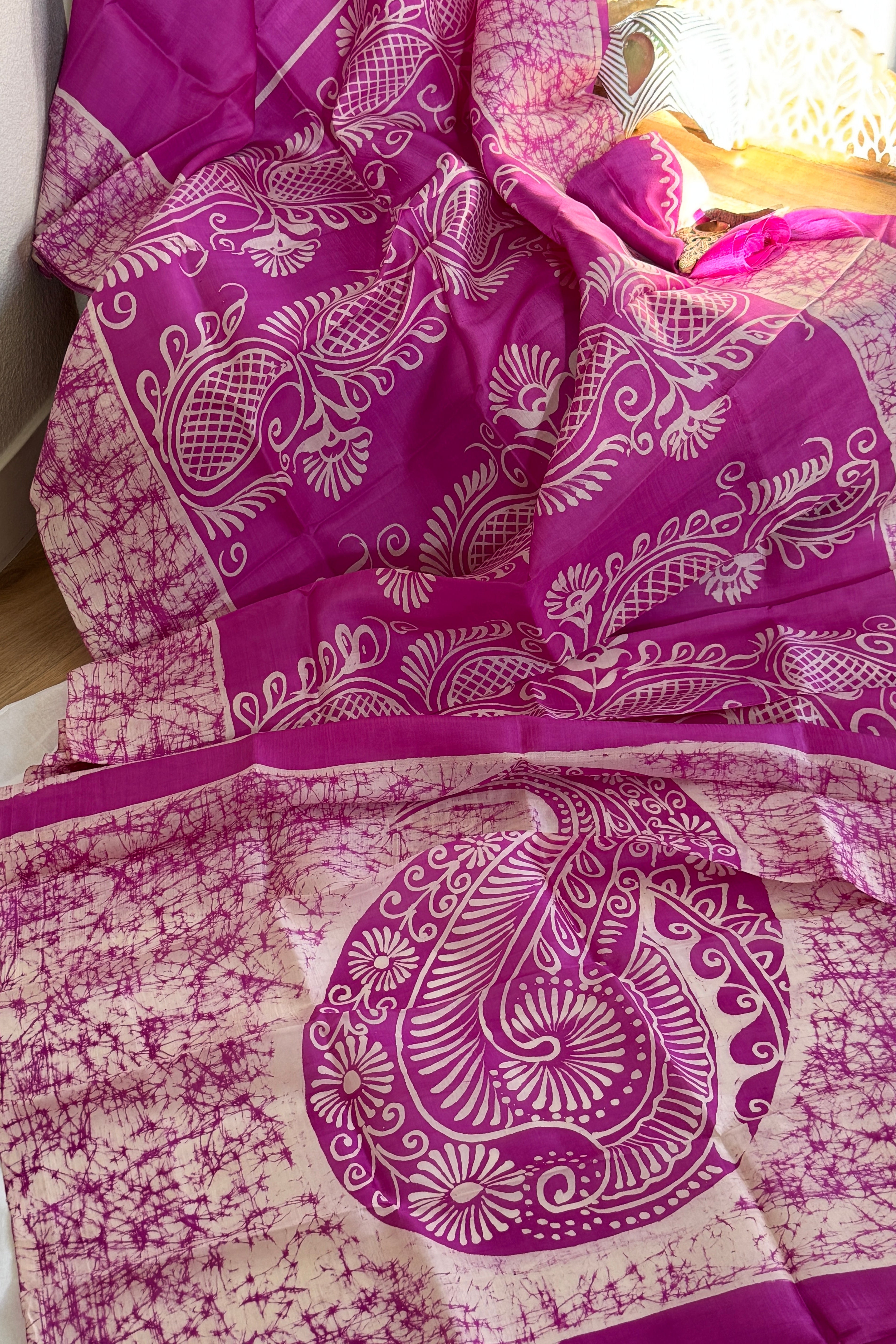Hand Batik Pure Silk Saree
