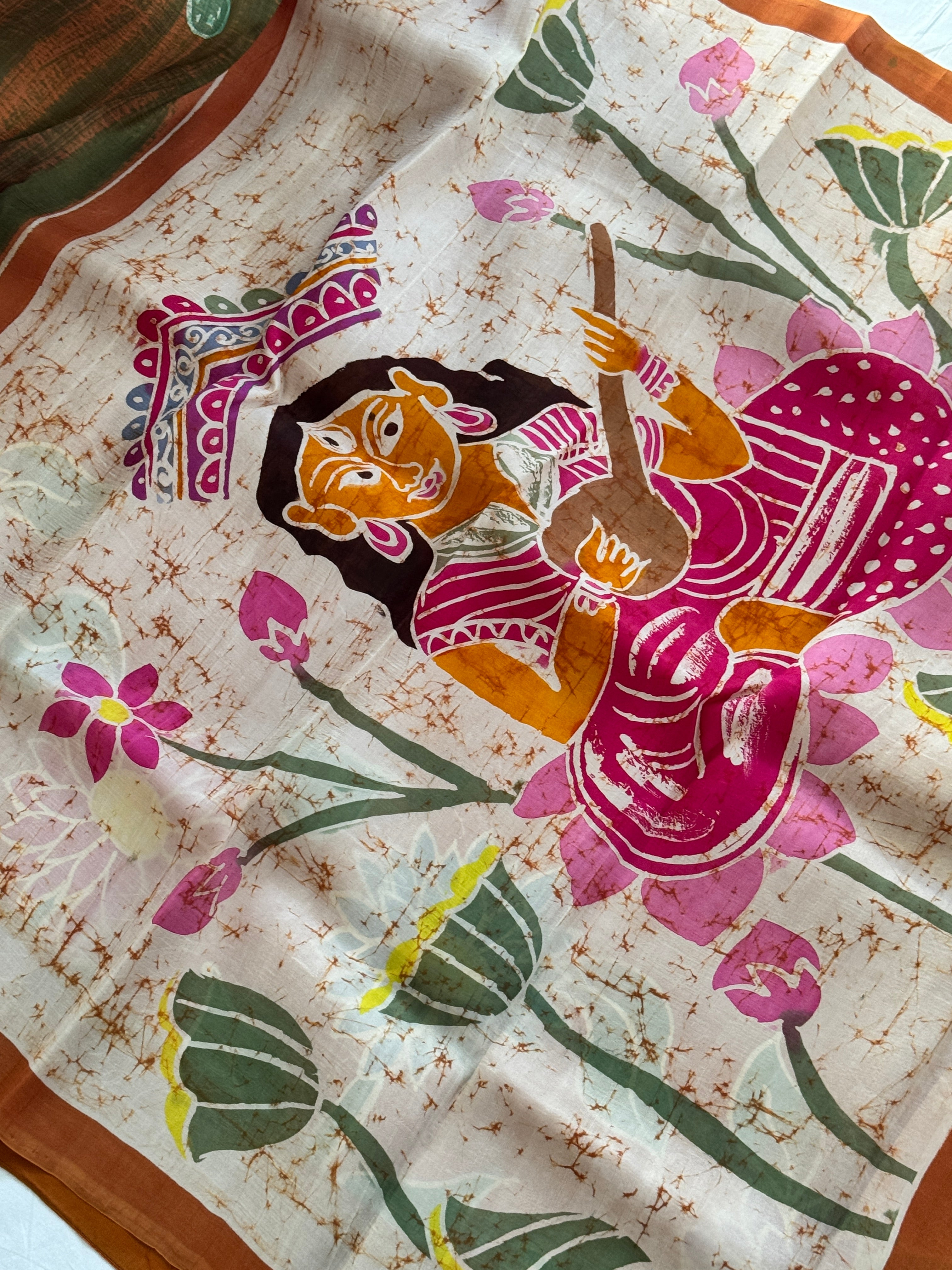 Hand Batik Pure Silk Saree