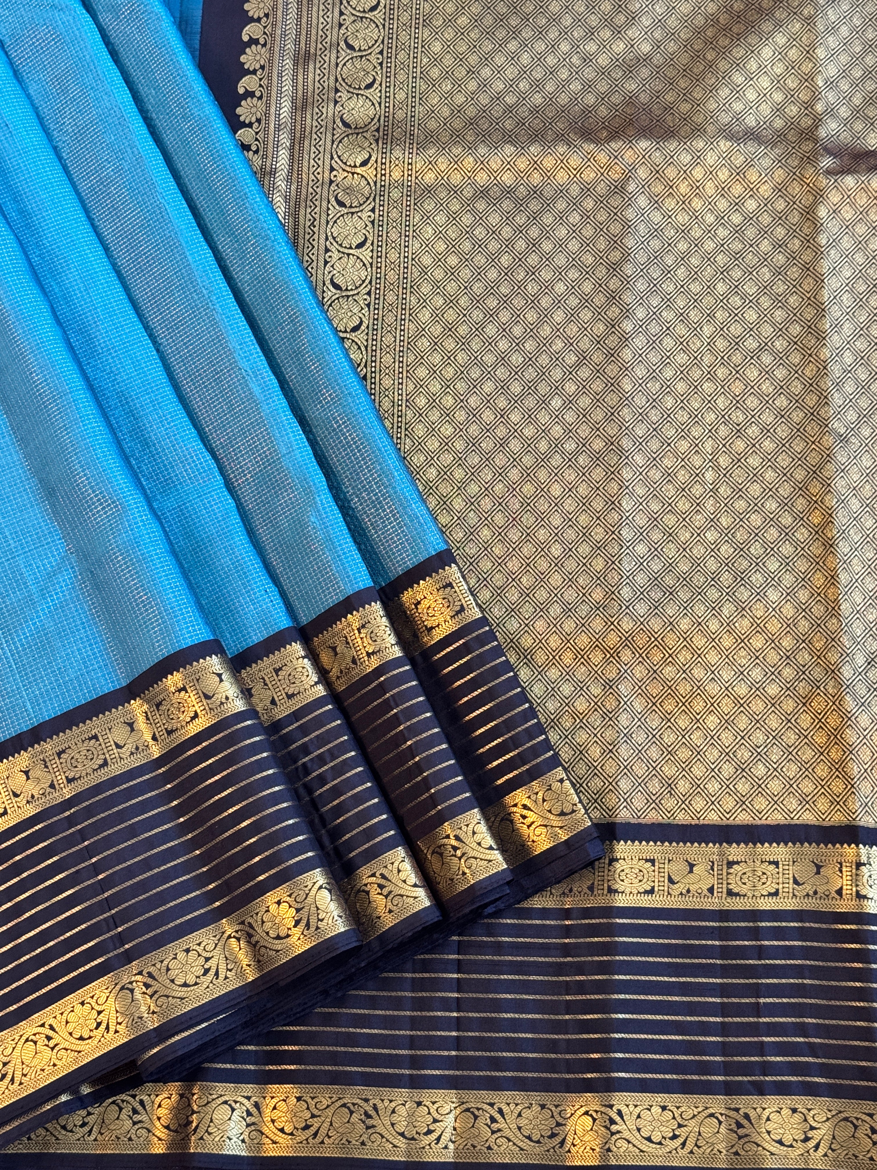 Kanjeevaram Handloom Pure Silk Vairaossi Saree