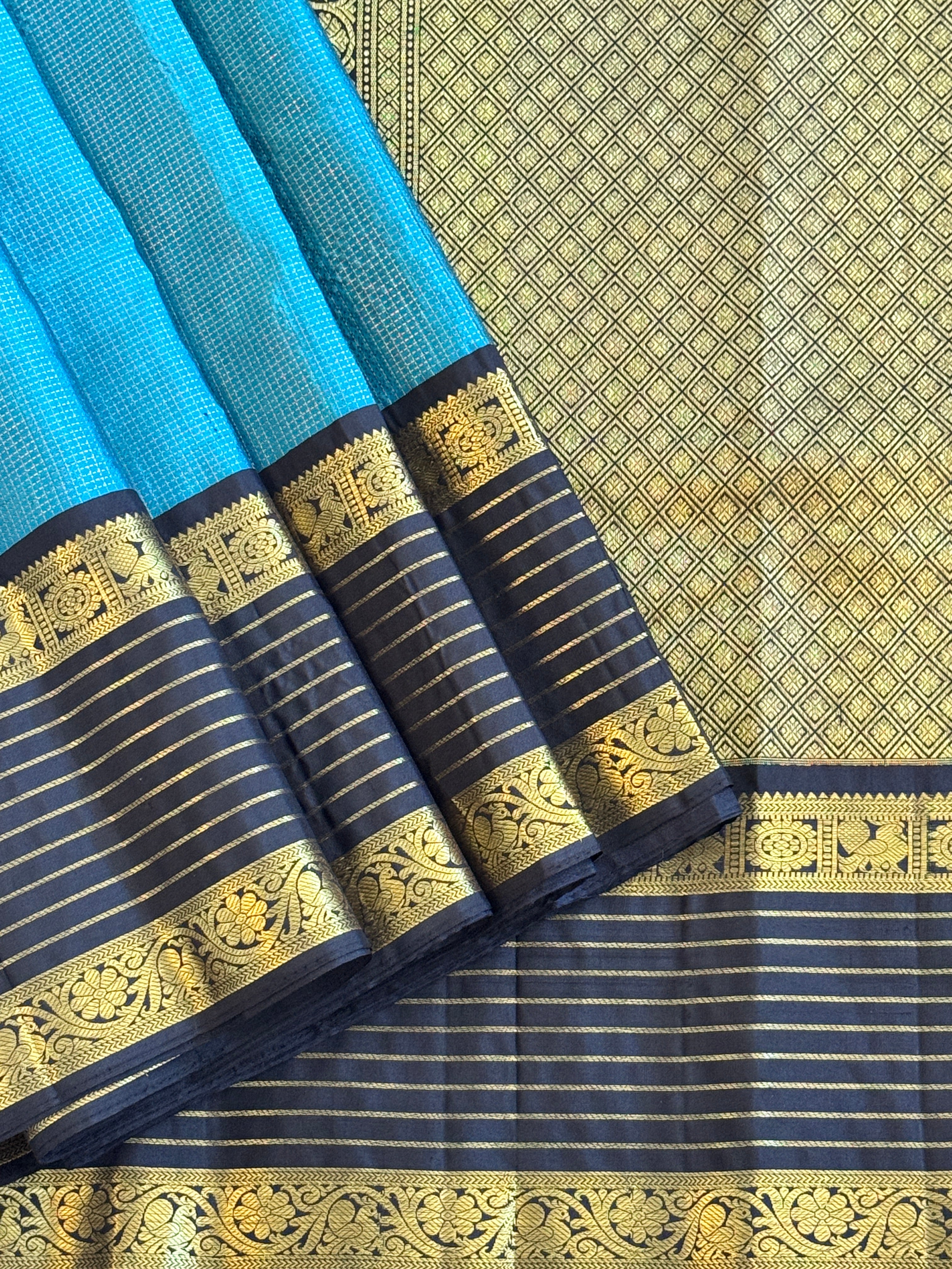 Kanjeevaram Handloom Pure Silk Vairaossi Saree