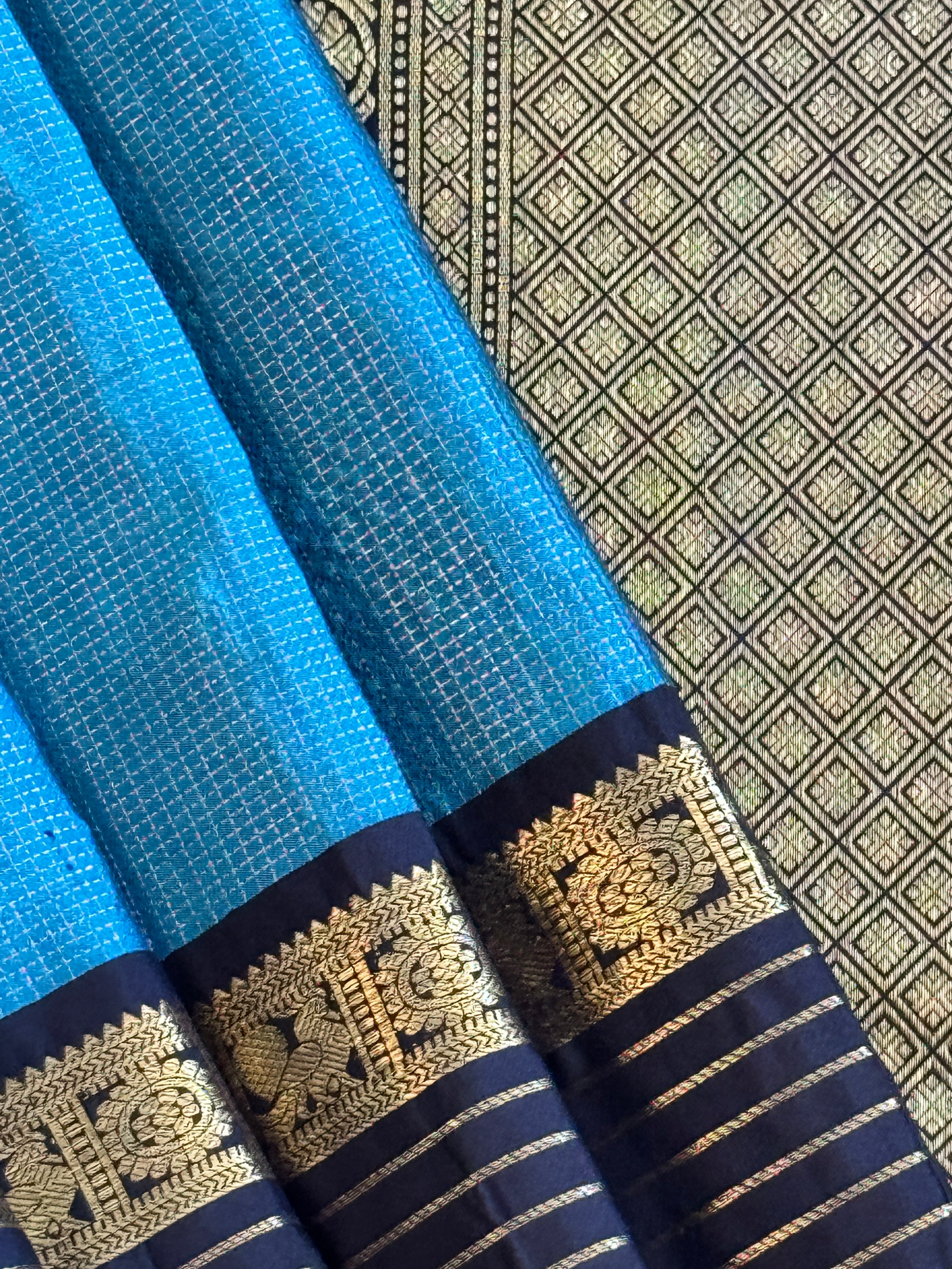 Kanjeevaram Handloom Pure Silk Vairaossi Saree