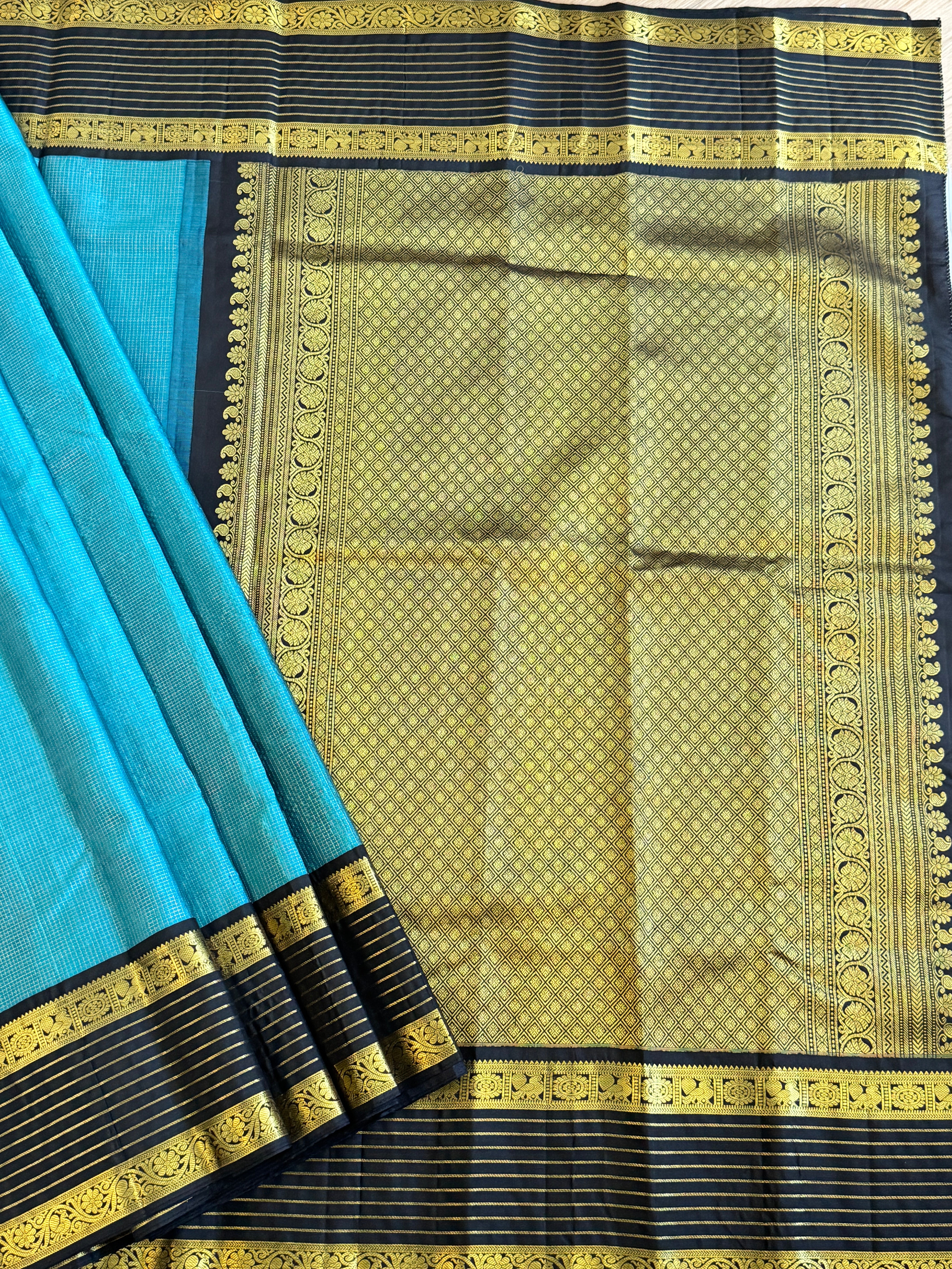 Kanjeevaram Handloom Pure Silk Vairaossi Saree