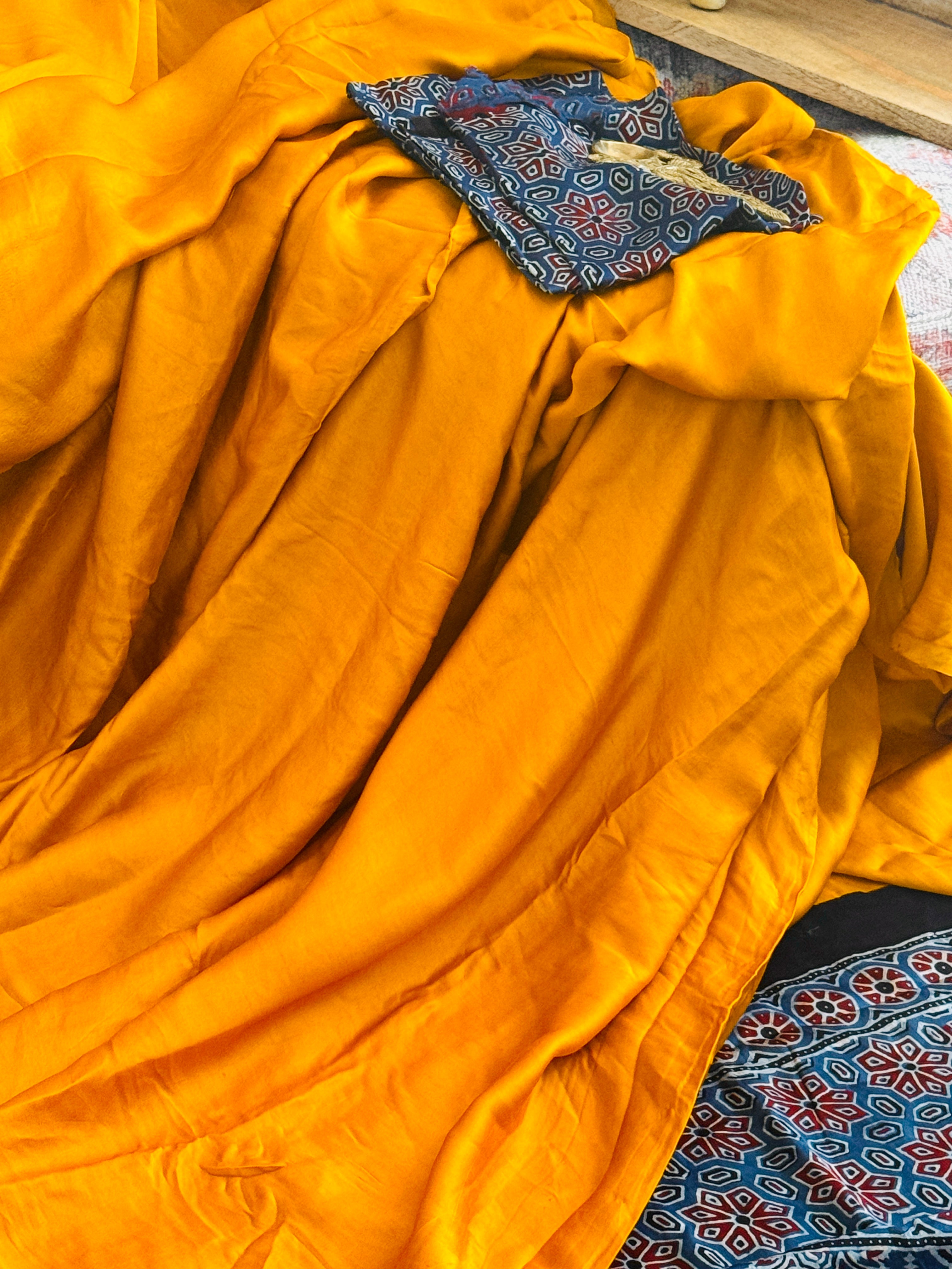 Ajrak Modal Silk Saree