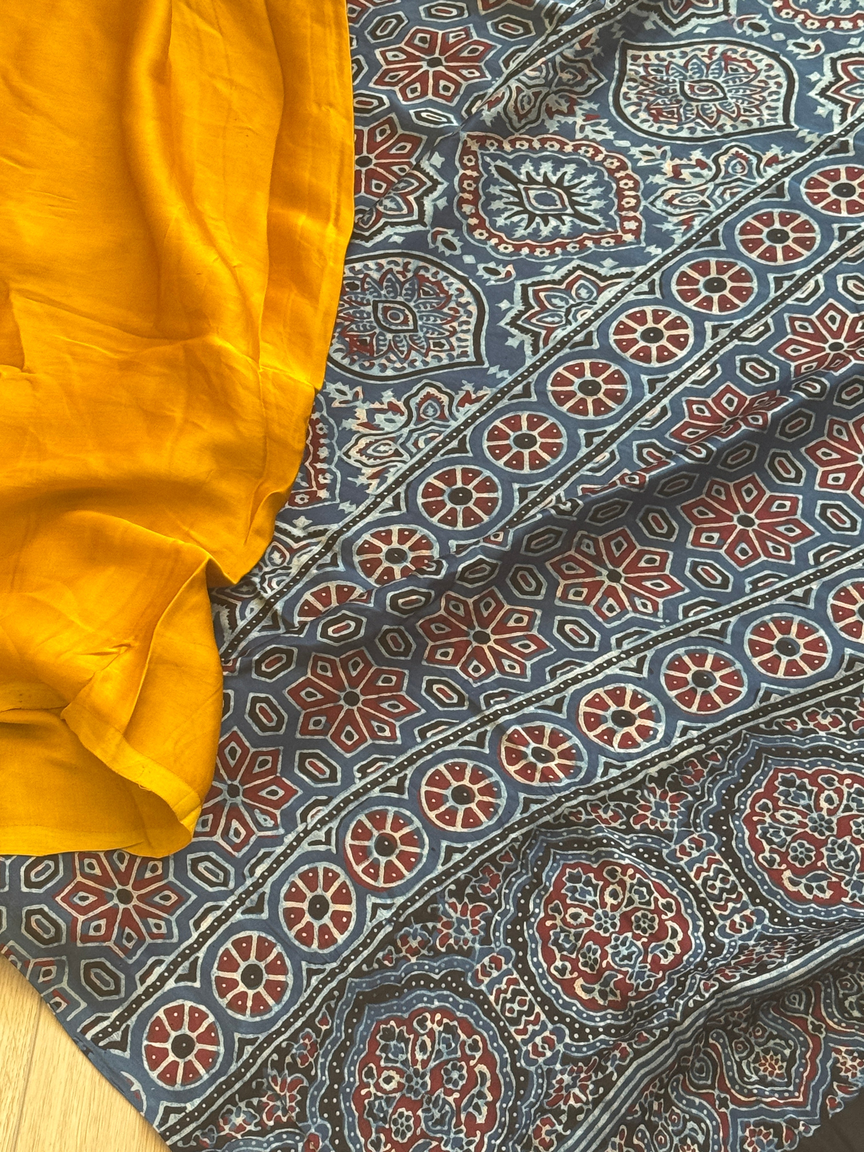 Ajrak Modal Silk Saree