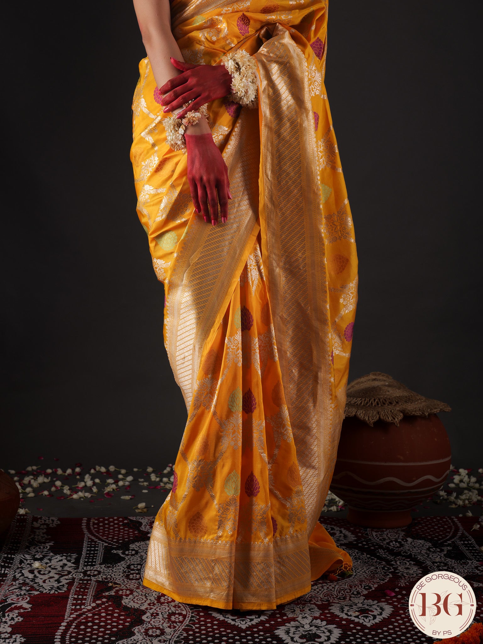 Banarasi Katan Silk Meenakari Handloom Saree