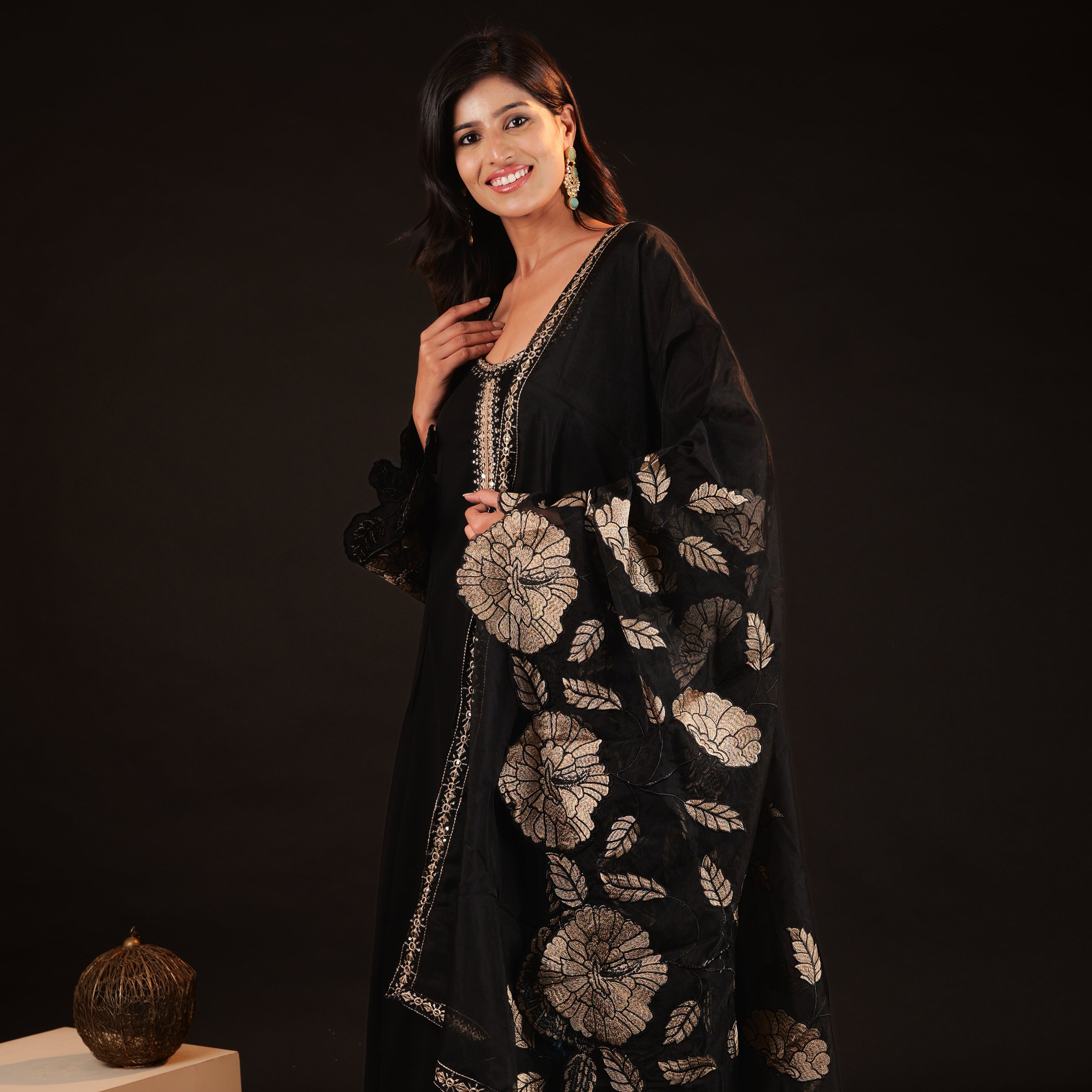Anarkali Set - black