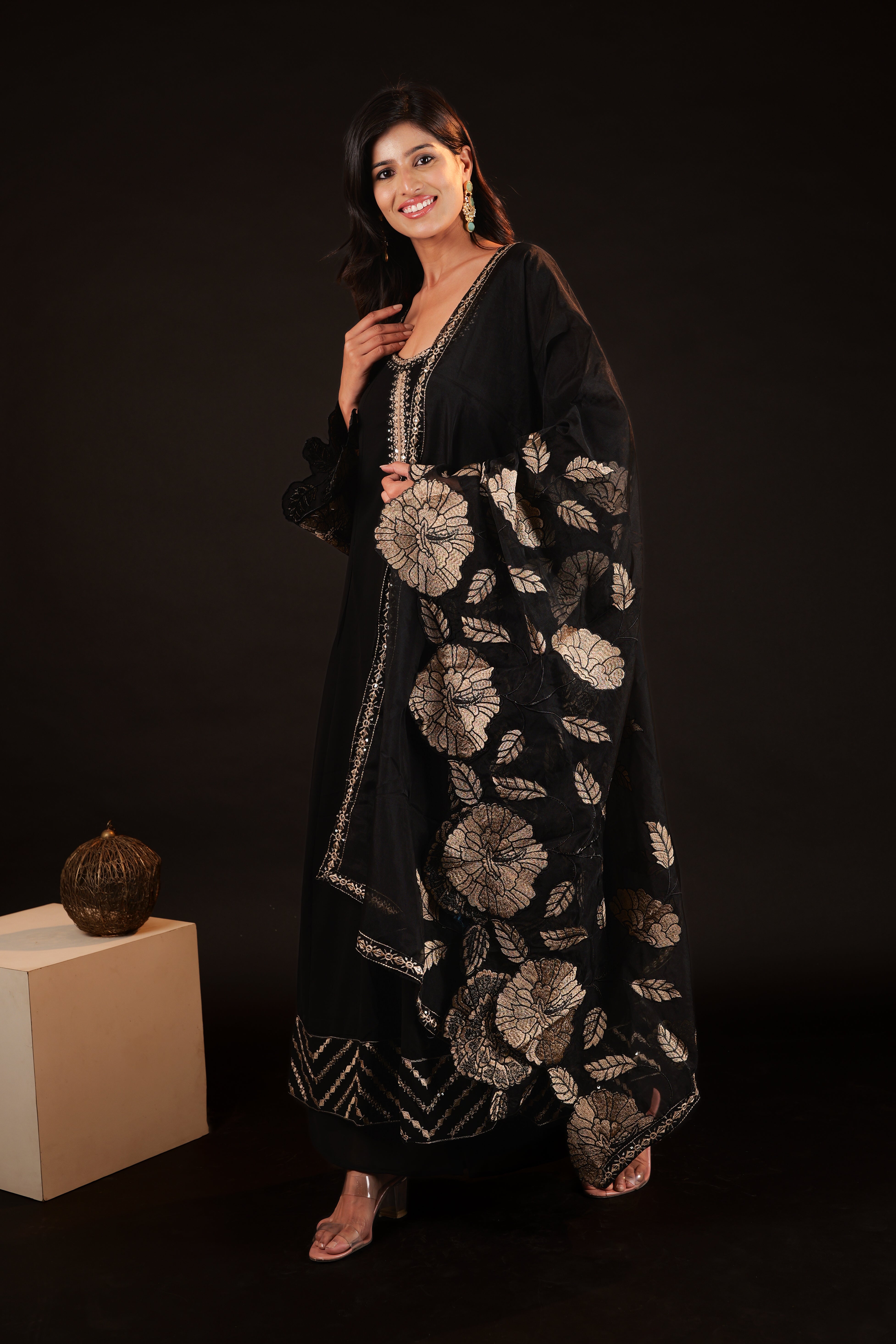 Anarkali Set - black
