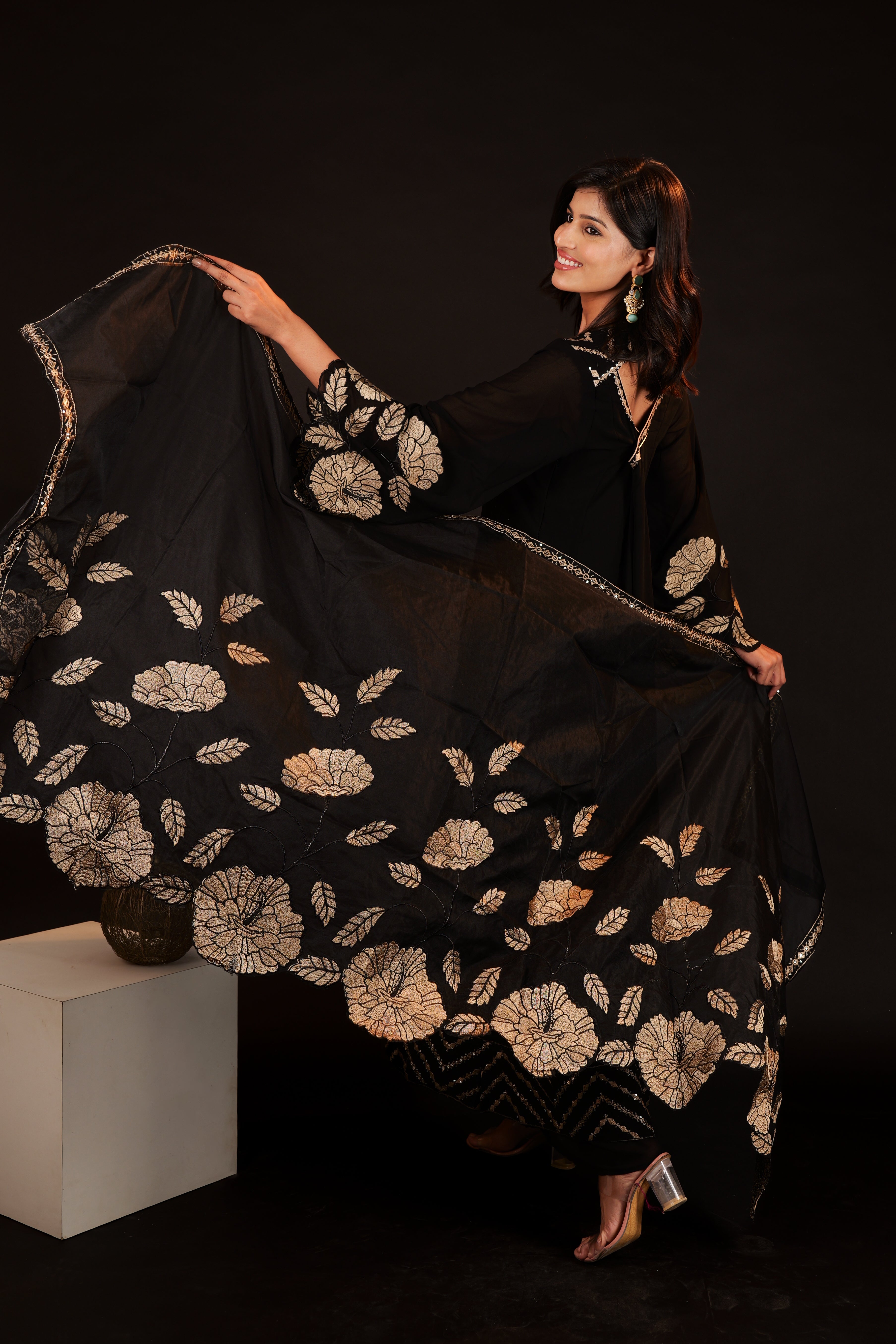 Anarkali Set - black