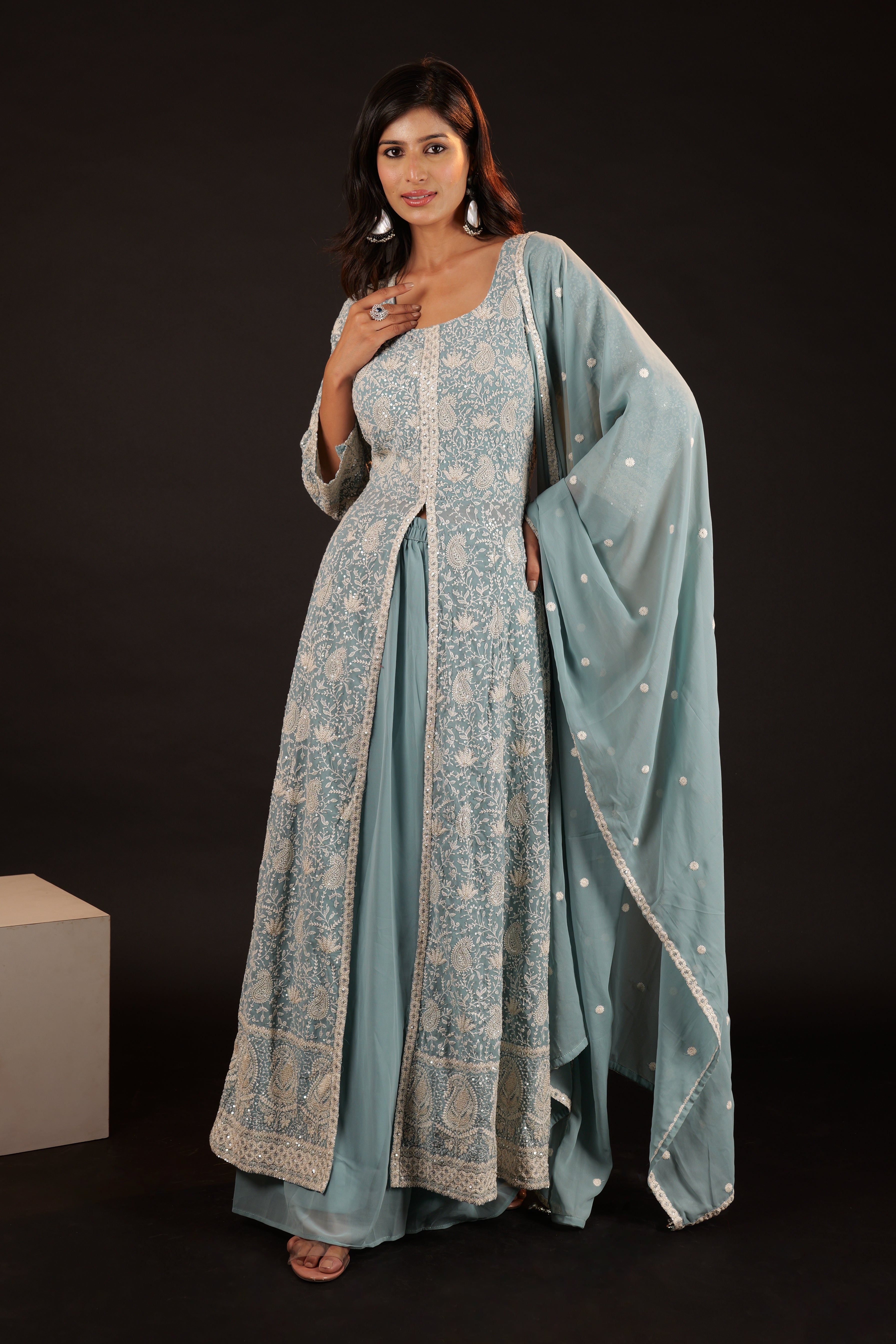 Anarkali Set - blue