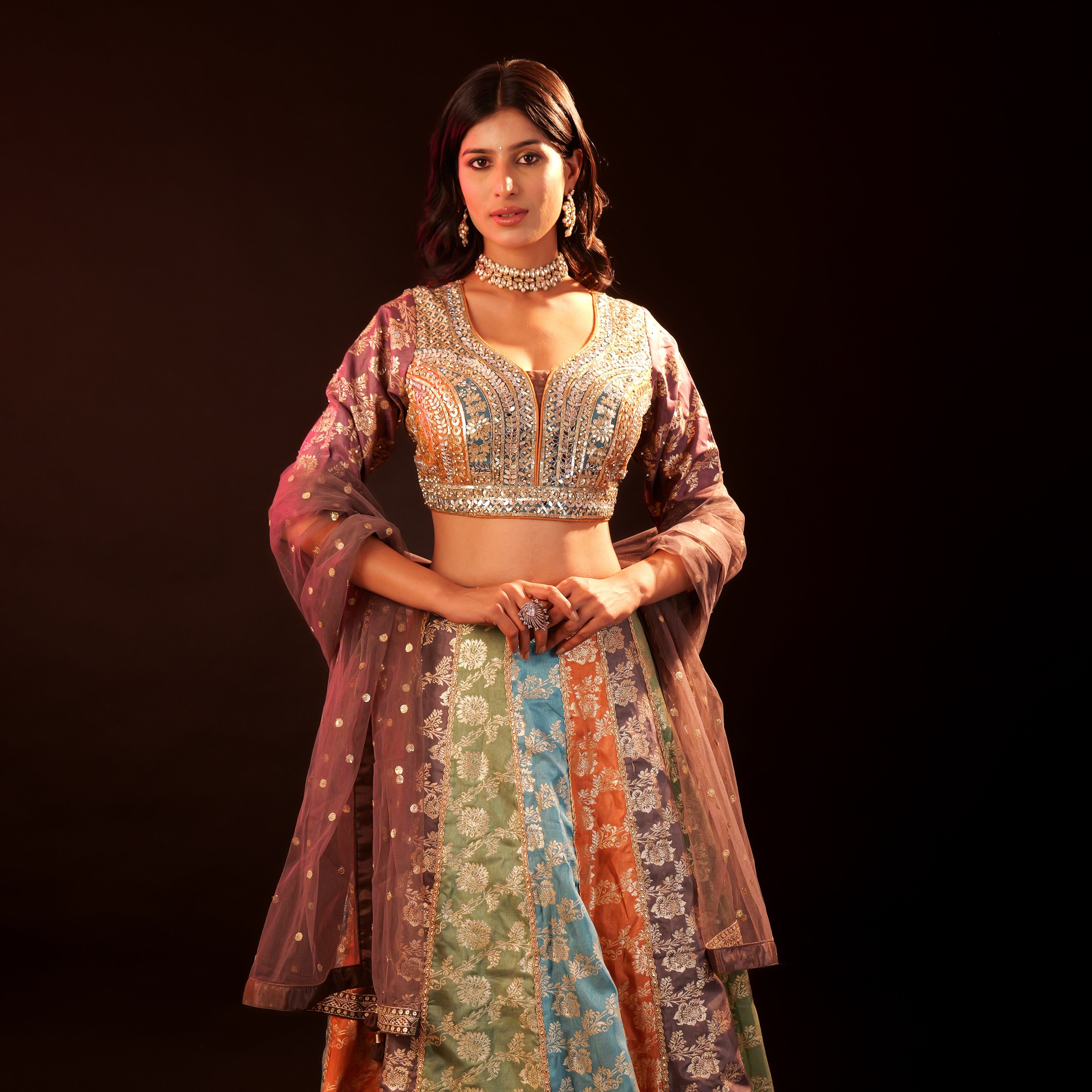 Lehenga 3 piece Set - multi
