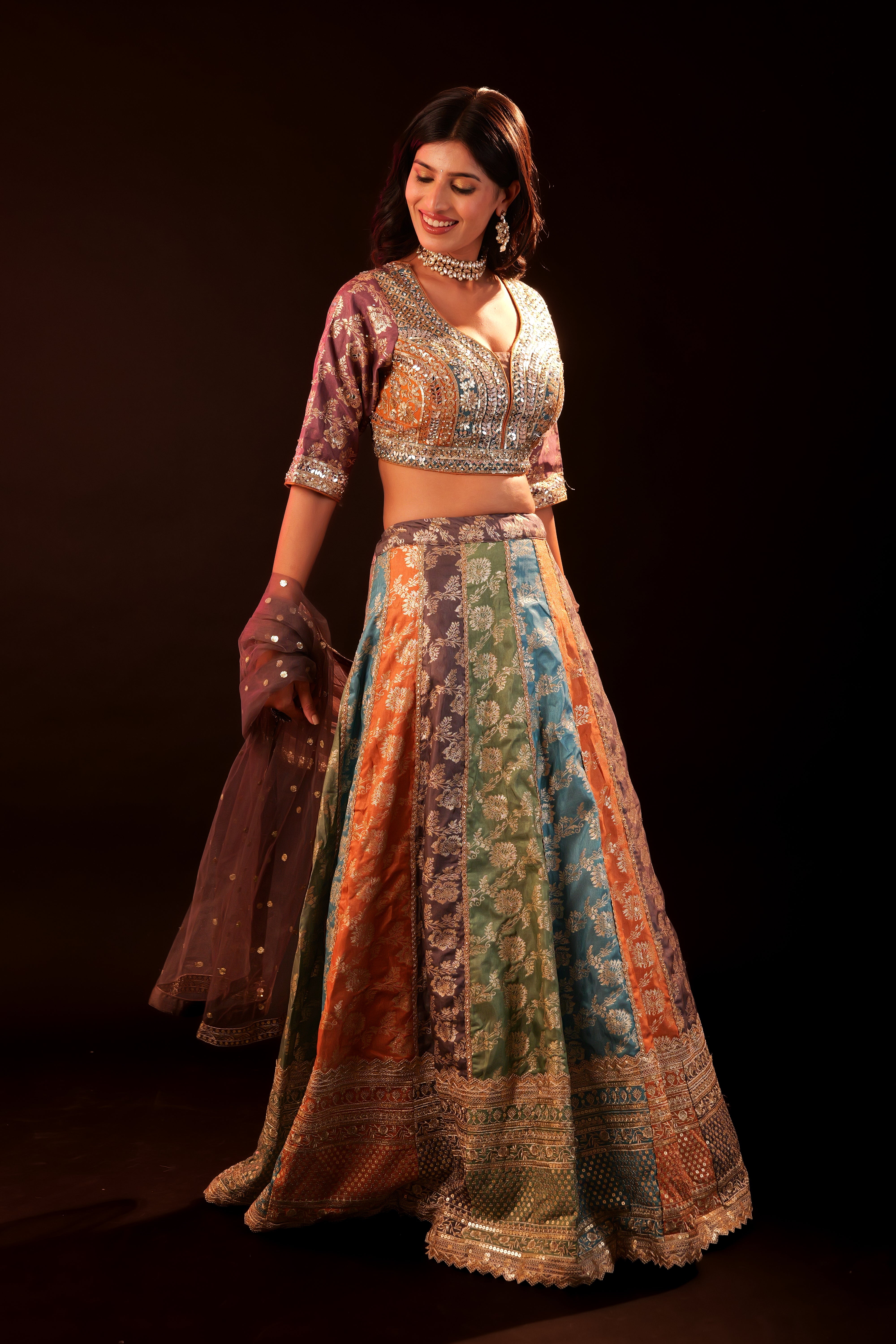Lehenga 3 piece Set - multi