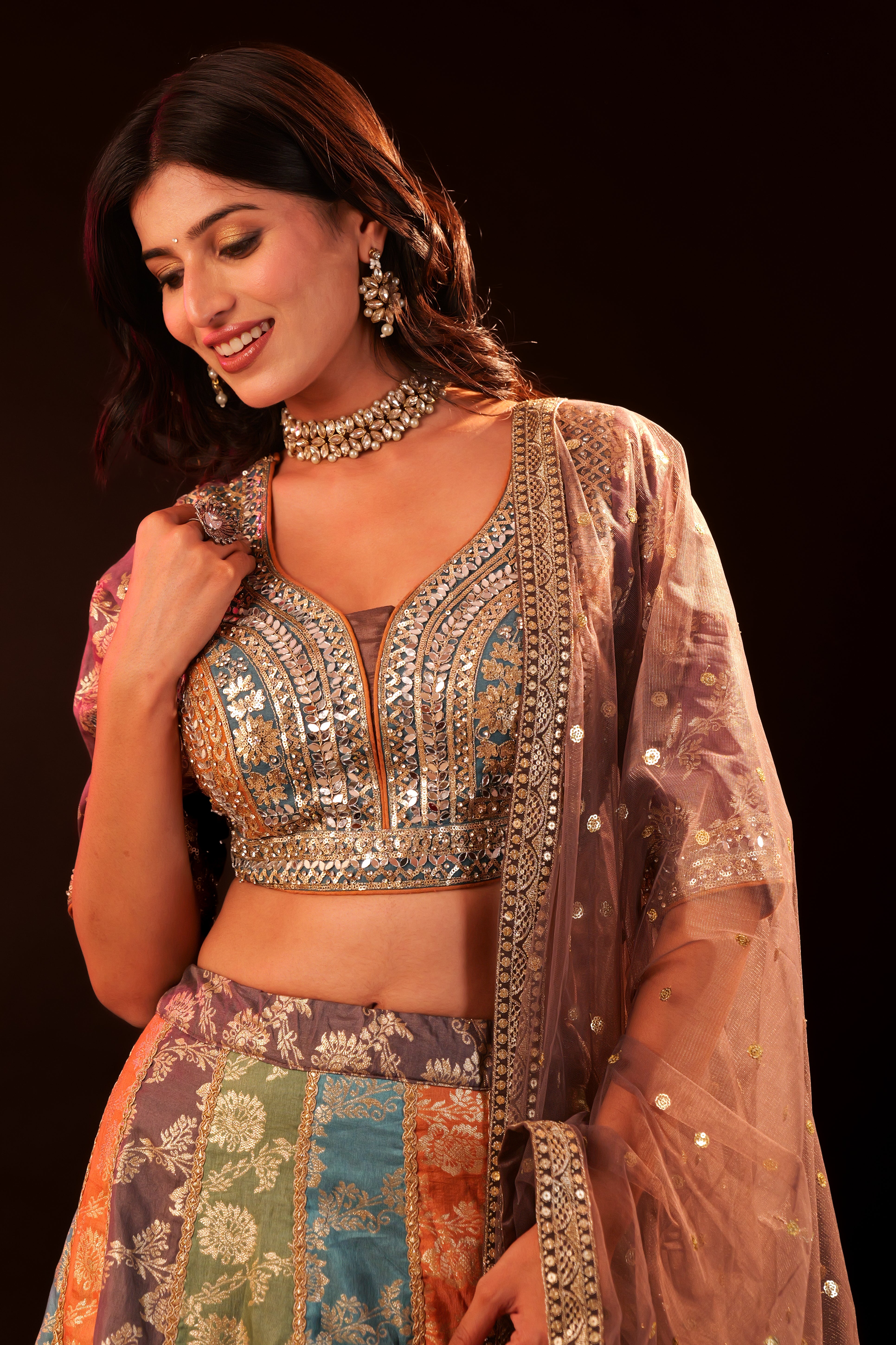 Lehenga 3 piece Set - multi