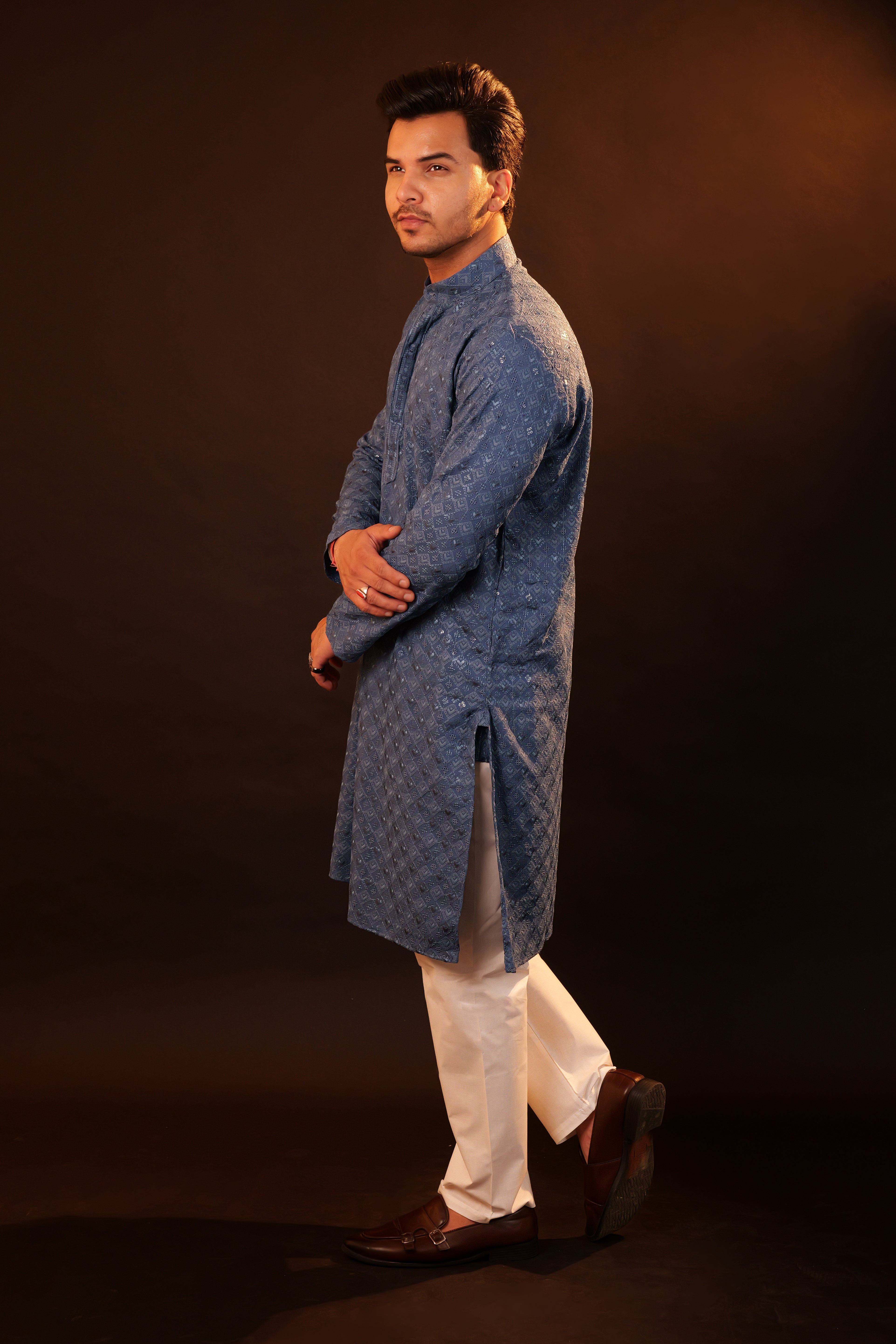 Kurta Pajama Set - blue