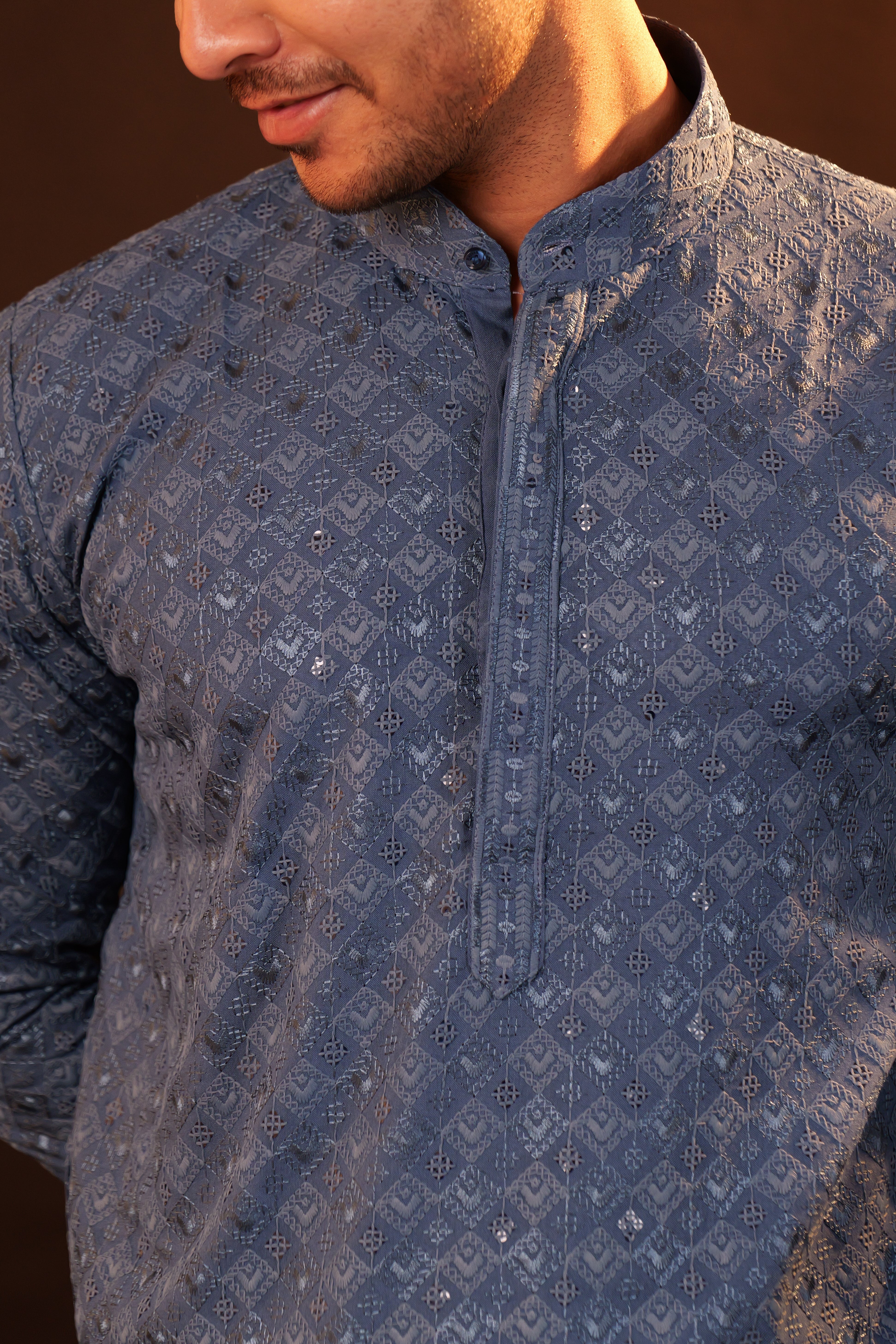 Kurta Pajama Set - blue