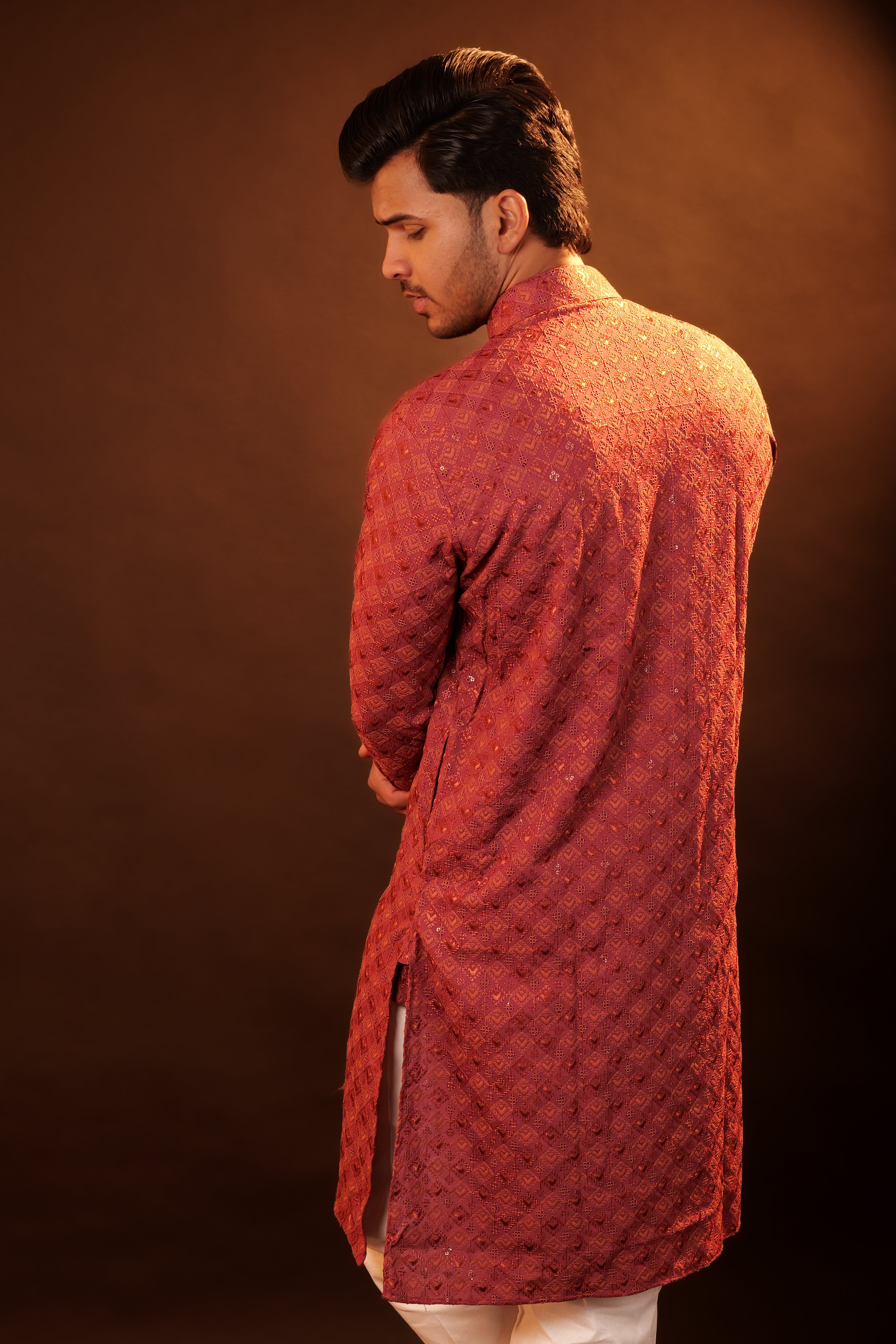 Kurta Pajama Set - peach
