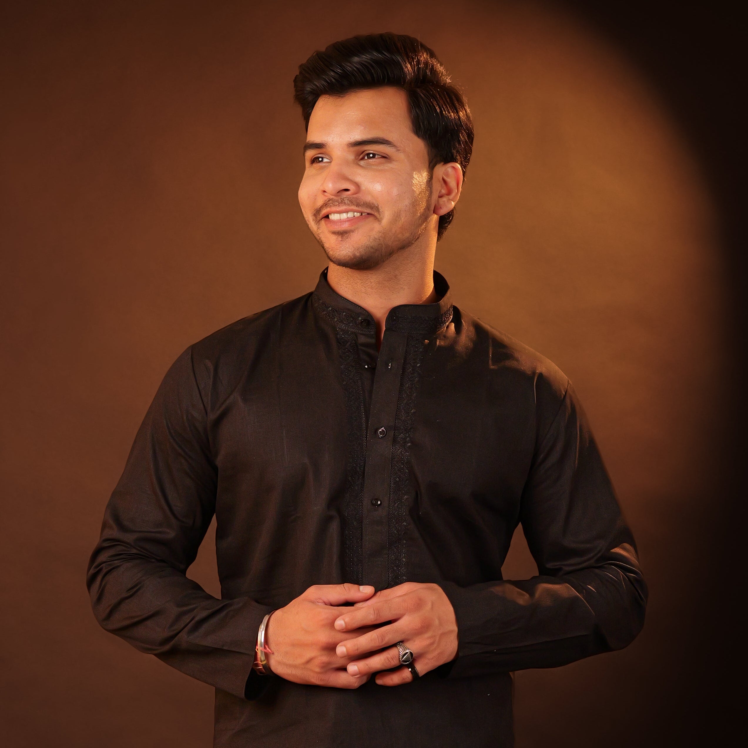 Kurta Pajama Set - black