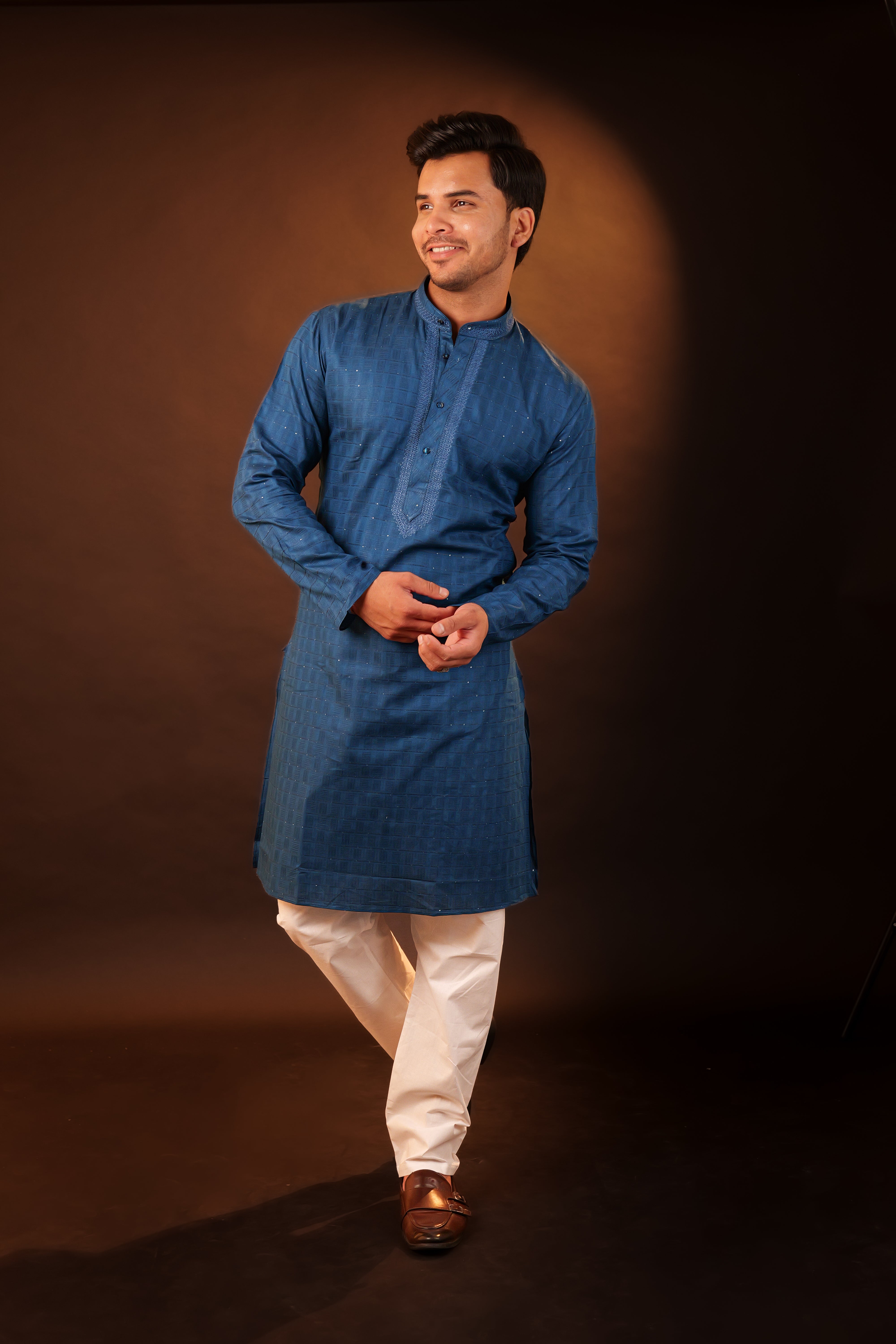Kurta Pajama Set - blue