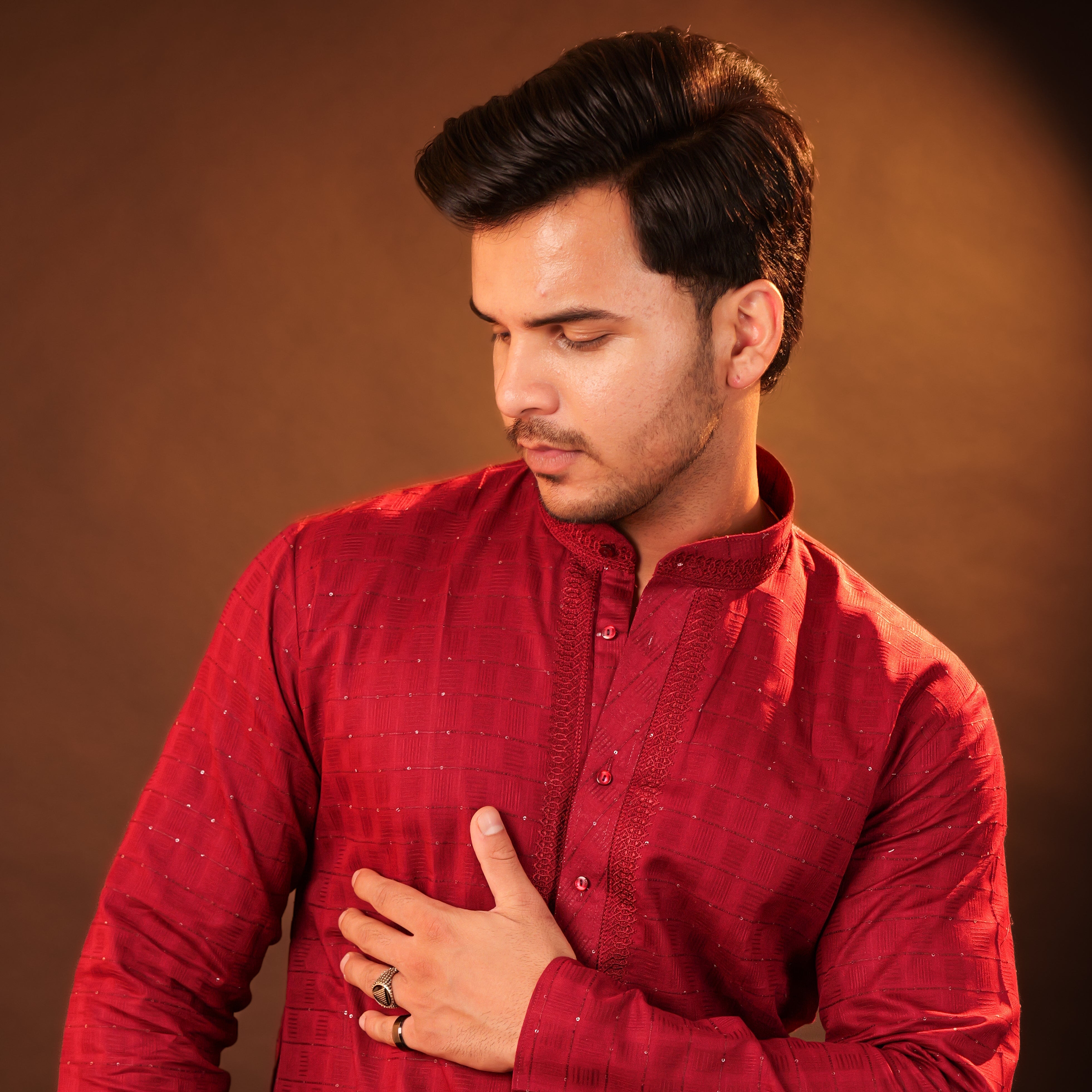 Kurta Pajama Set - red