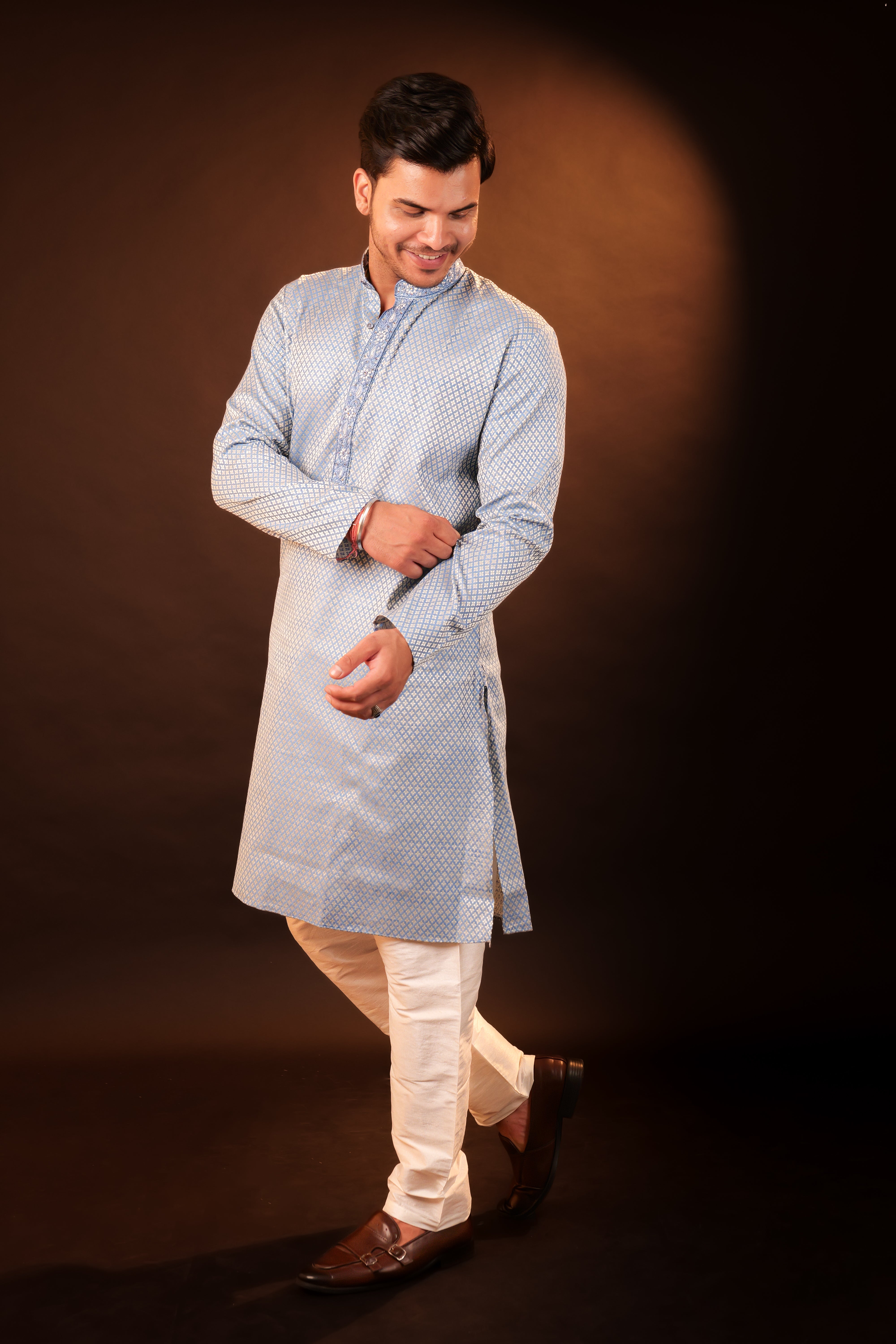Kurta Pajama Set - blue