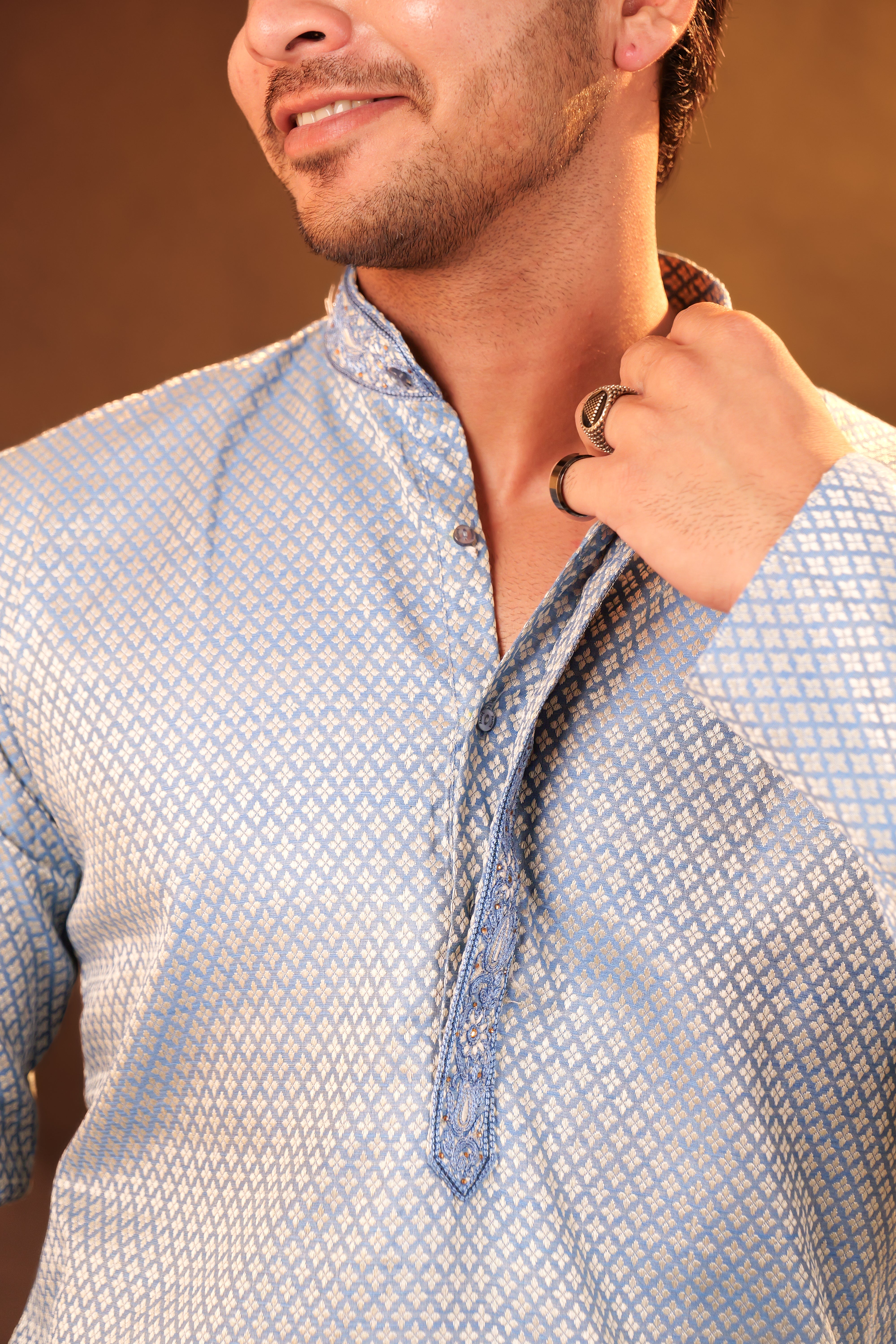 Kurta Pajama Set - blue