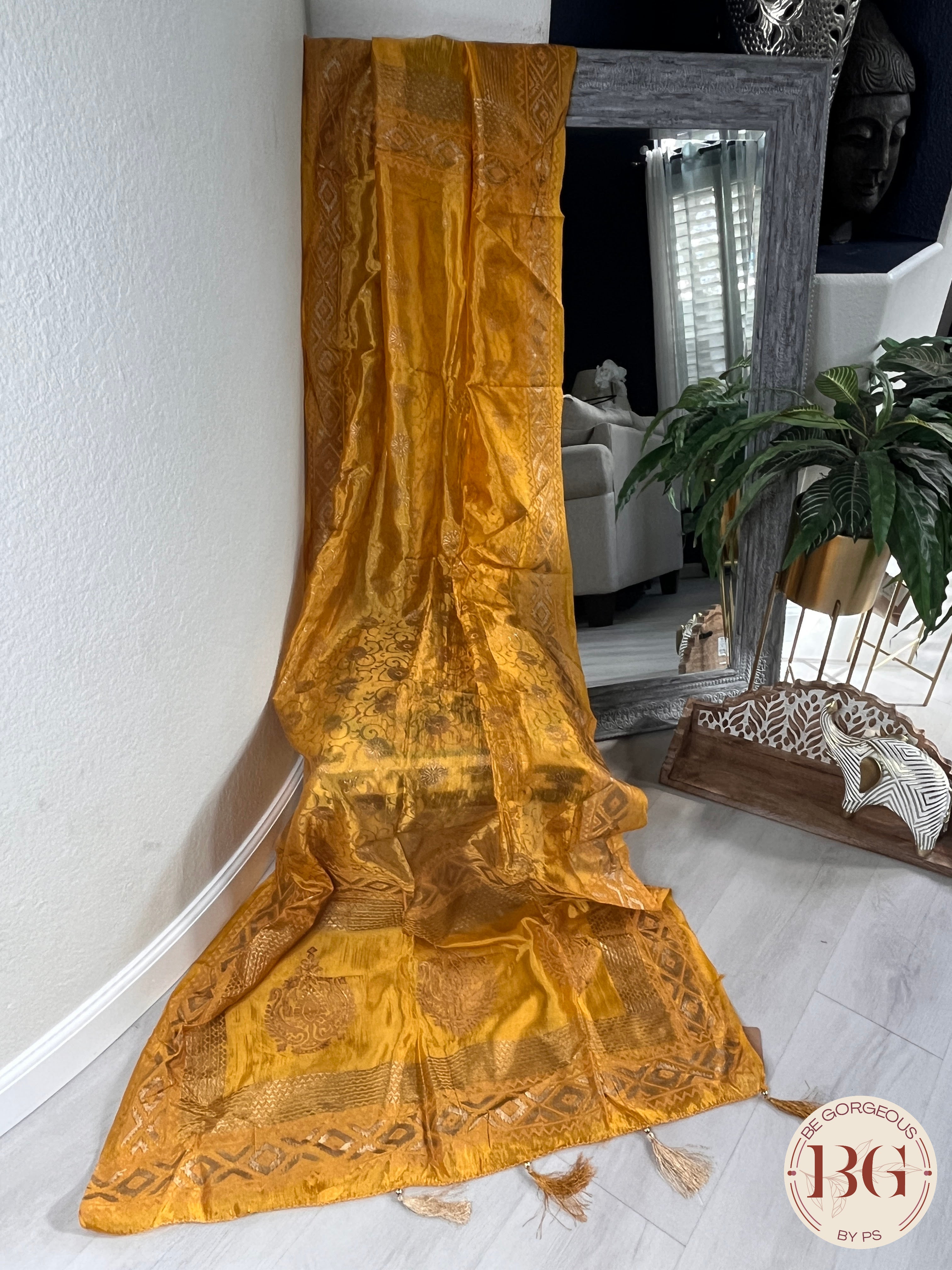 DUPATTA SILK BLOCK PRINT - 12