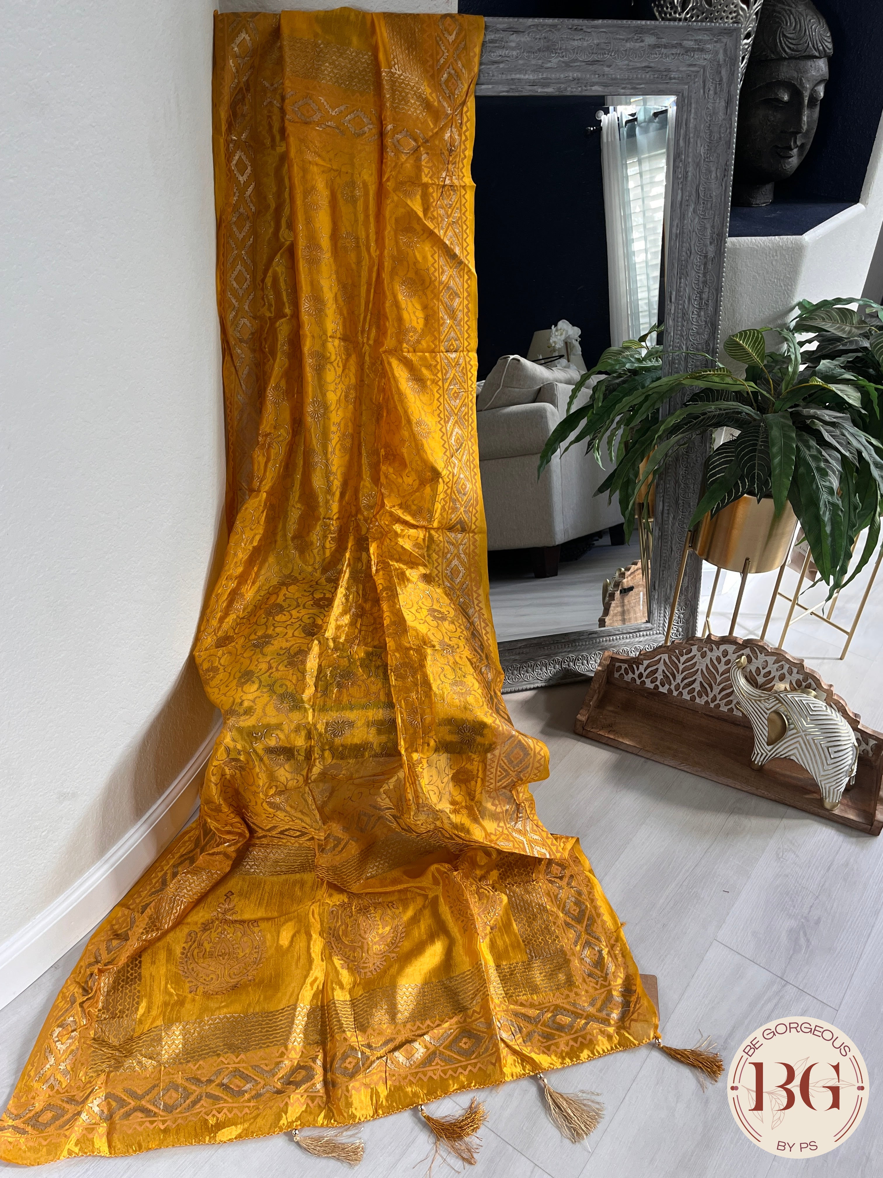 DUPATTA SILK BLOCK PRINT - 12