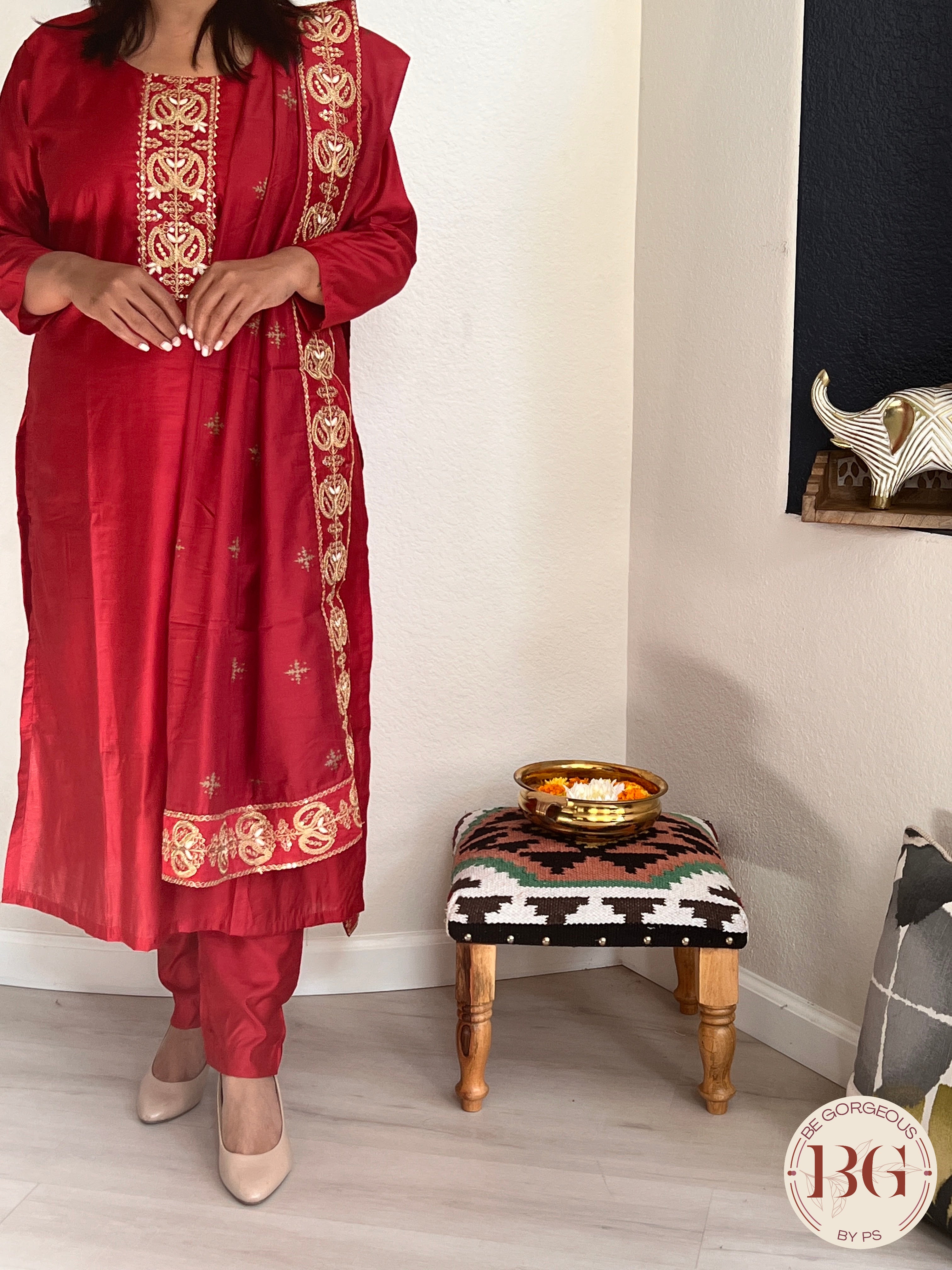 DUPATTA SET DU-276-RED