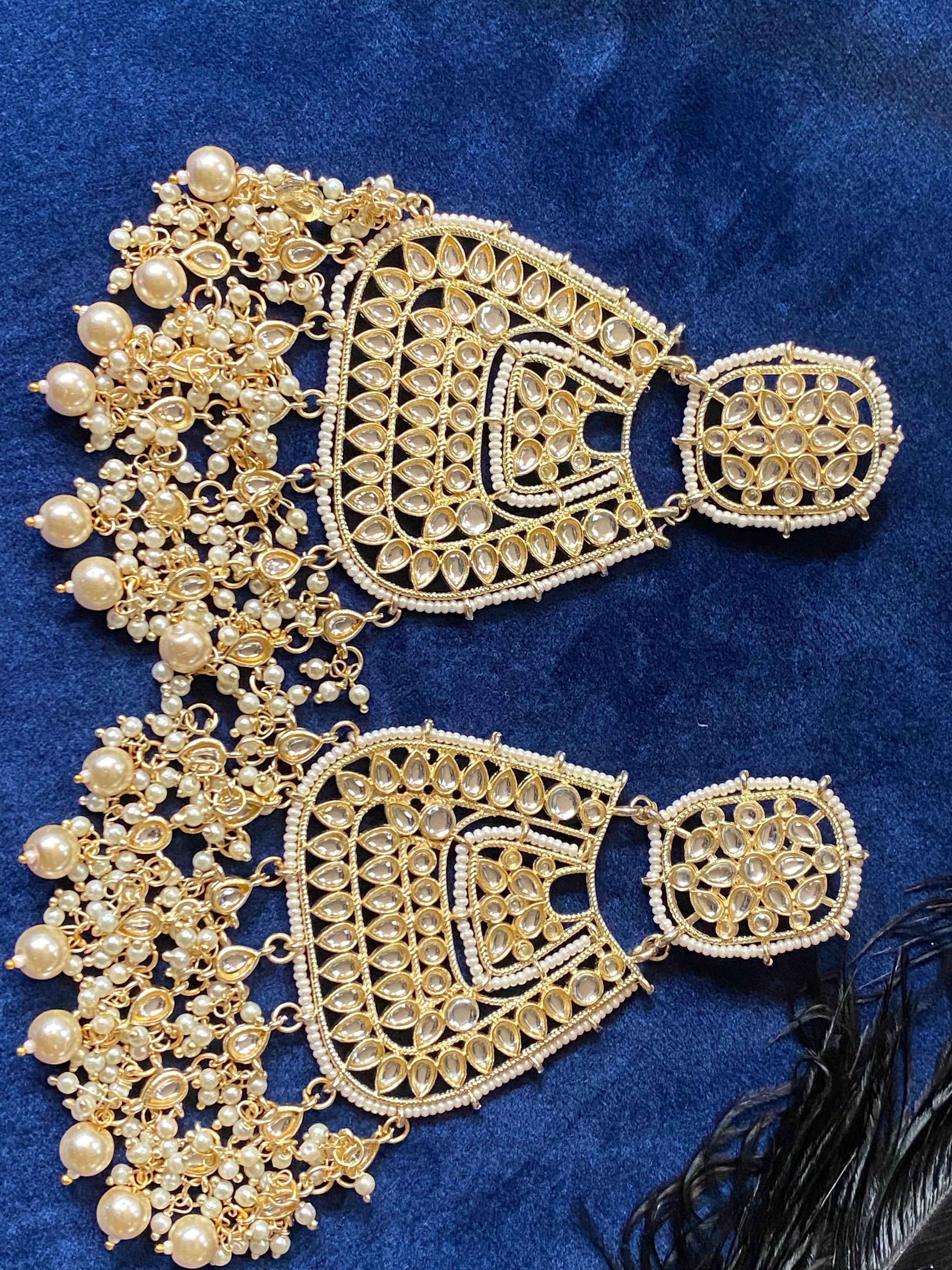 Gold earrings